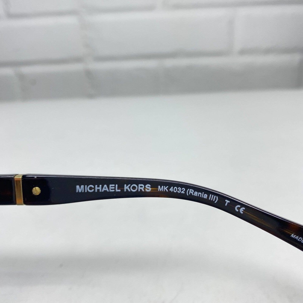 Michael Kors MK 4032 3180 Rania III Cat Eye Havana Gold Eyeglasses 49*17 H2560 - Picture 7 of 8